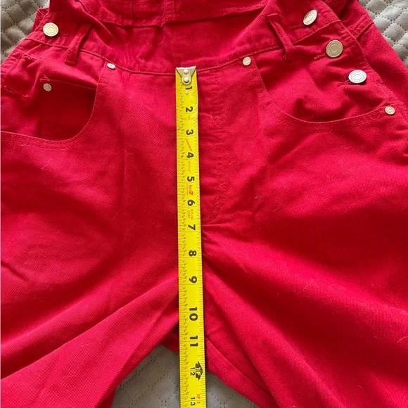 Lana Roux Red Overalls - Picture 5 of 6